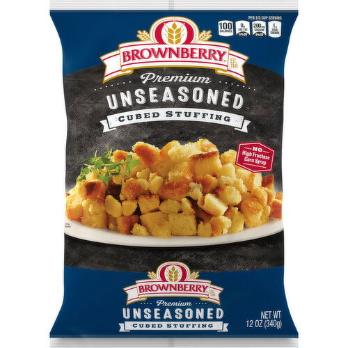 Brownberry Unseasoned Cubed Stuffing, 12 oz