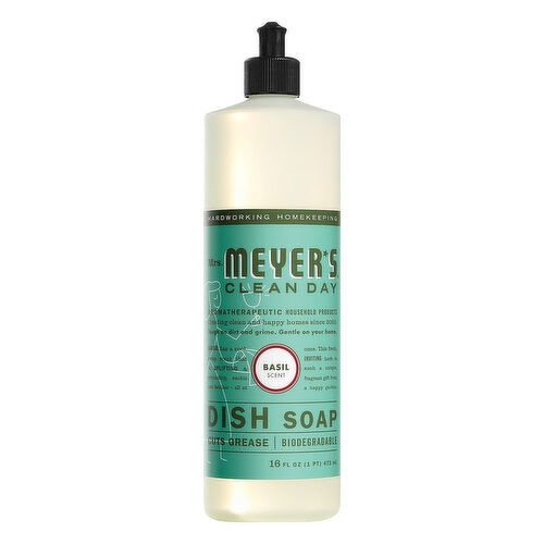 Mrs Meyers Clean Day Dish Soap, Basil Scent