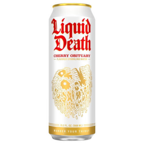 Liquid Death Cherry Obituary Sparkling Water