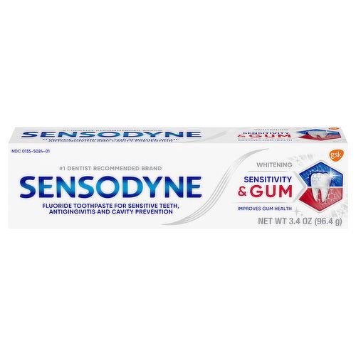 Sensodyne Toothpaste, Whitening, Sensitivity & Gum