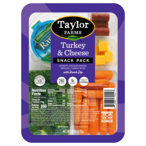 Taylor Farms Turkey & Cheese Snack Pack