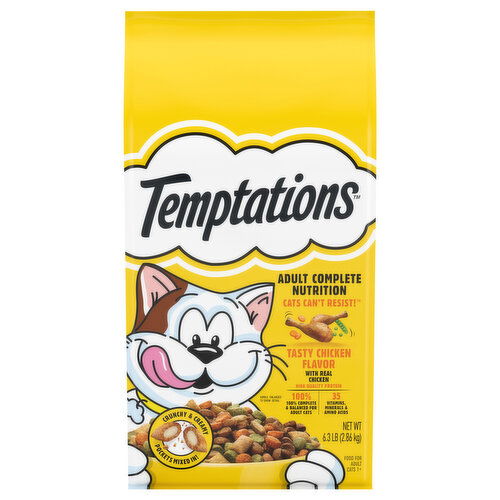 Temptations Adult 1+ Tasty Chicken Flavor Food for Cats