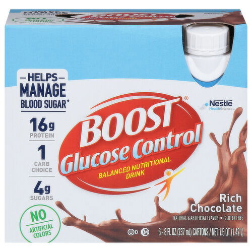 Boost Balanced Nutritional Drink, Rich Chocolate, Glucose Control