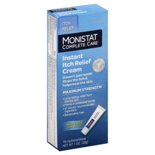 Monistat Complete Care Itch Relief Cream, Instant, Maximum Strength