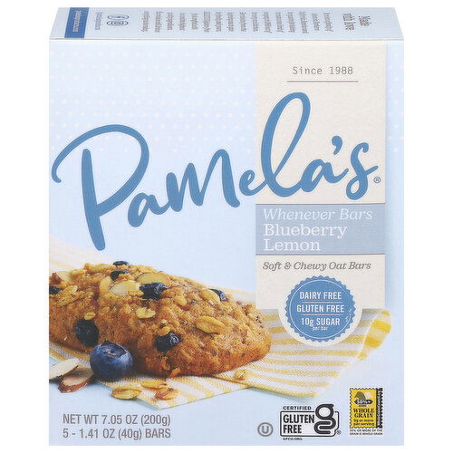 Pamela's Whenever Bars, Blueberry Lemon