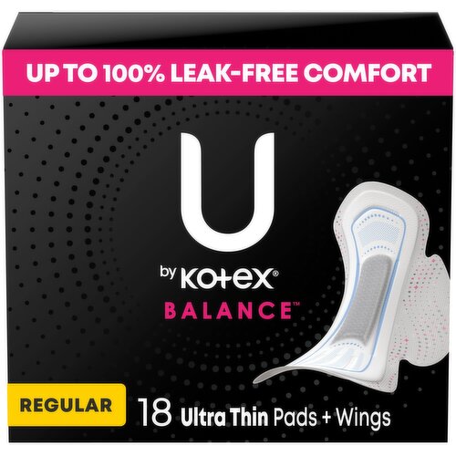 U by Kotex Balance UItra Thin Regular Pads + Wings