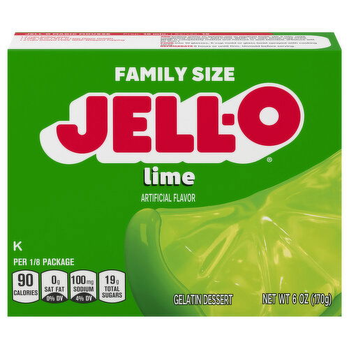 Jell-O Lime Gelatin Dessert Mix