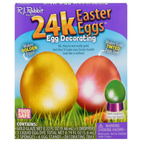 R.J. Rabbit 24k Easter Eggs Egg Decorating