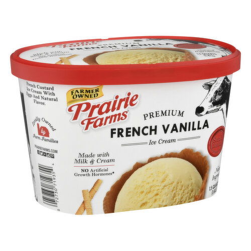 Prairie Farms Ice Cream, Premium, French Vanilla