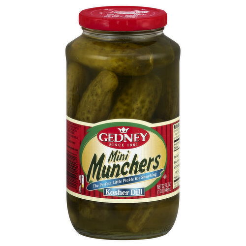 Gedney Pickles, Kosher Dill, Mini Munchers