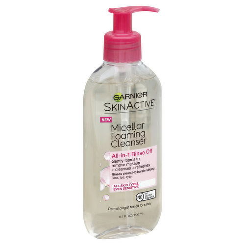 Garnier SkinActive Cleanser, Foaming, Micellar