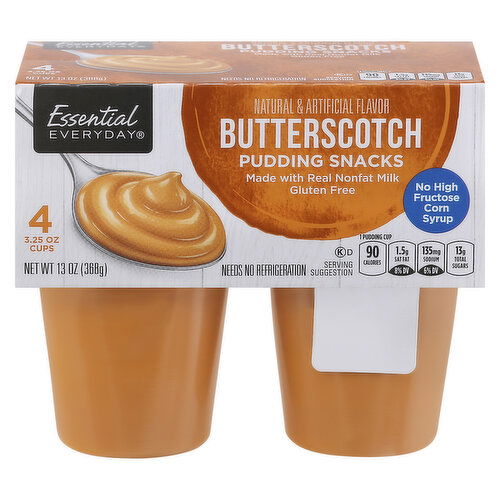 Essential Everyday Pudding Snacks, Butterscotch