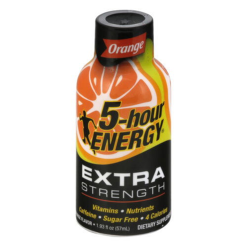 5 Hour Energy Energy Drink, Extra Strength, Orange Flavor