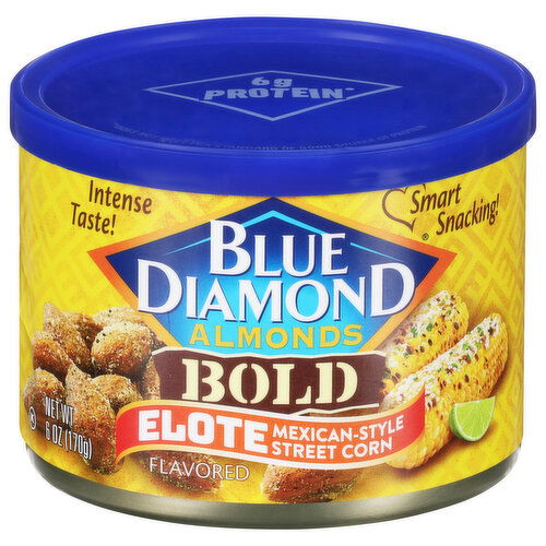 Blue Diamond Almonds, Bold, Elote Mexican-Style Street Corn Flavored