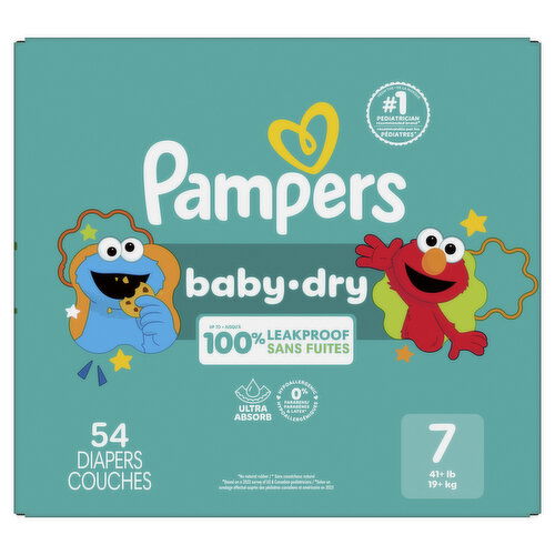 Pampers Baby Dry Baby Dry Diapers Size 7