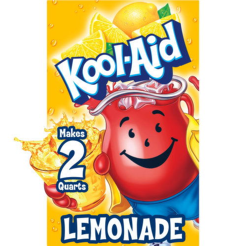 Kool-Aid Unsweetened Lemonade Naturally Flavored Powdered Soft Drink Mix