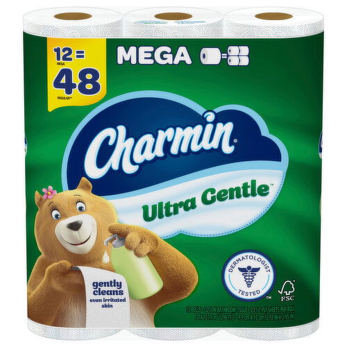 Charmin Ultra Gentle 2-Ply Unscented Mega Bathroom Tissue