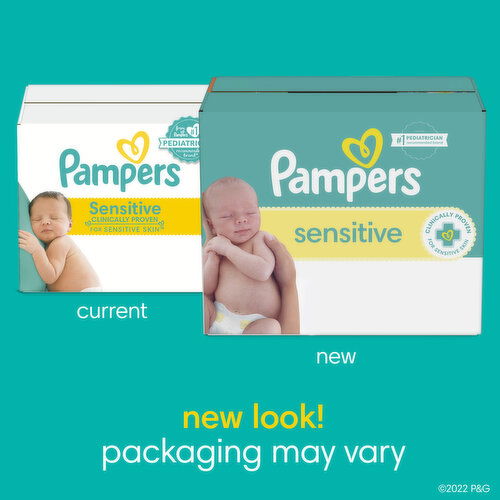 Pampers Sensitive Pampers Sensitive Baby Wipes 56 Count, 1X