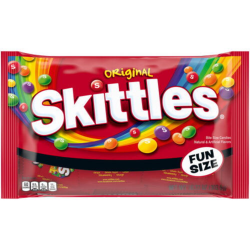 Skittles SKITTLES Original Chewy Candy Fun Size Candy, 10.72oz