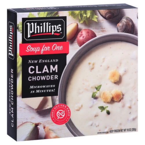 Phillips Soup for One Clam Chowder, New England