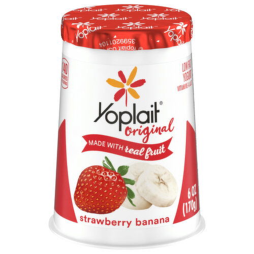 Yoplait Original Low Fat Strawberry Banana Yogurt