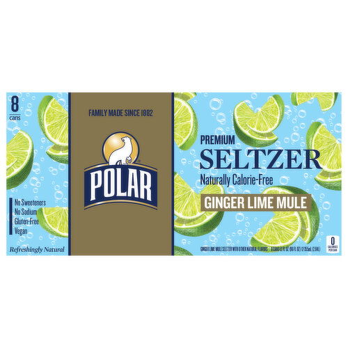 Polar Premium Naturally Calorie-Free Ginger Lime Mule Seltzer