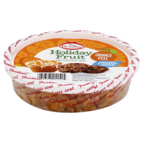 Paradise Holiday Fruit Candied Fruit, Orange Peel