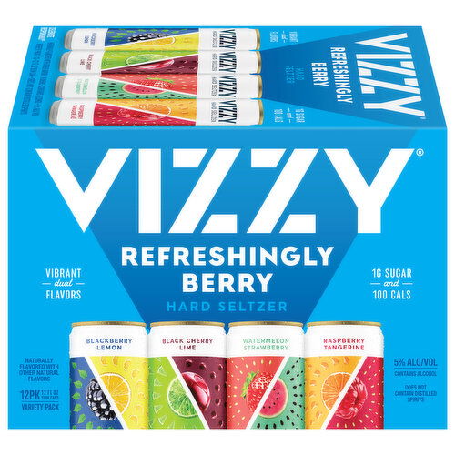 Vizzy Hard Seltzer, Refreshingly Berry