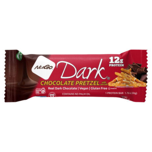NuGo Dark Chocolate Pretzel with Sea Salt Protein Bar