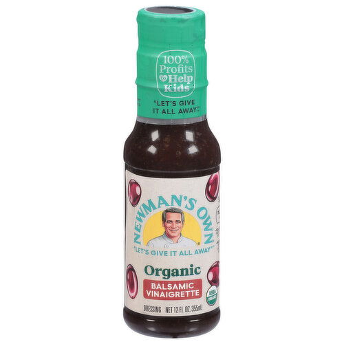 Newman's Own Dressing, Organic, Balsamic Vinaigrette