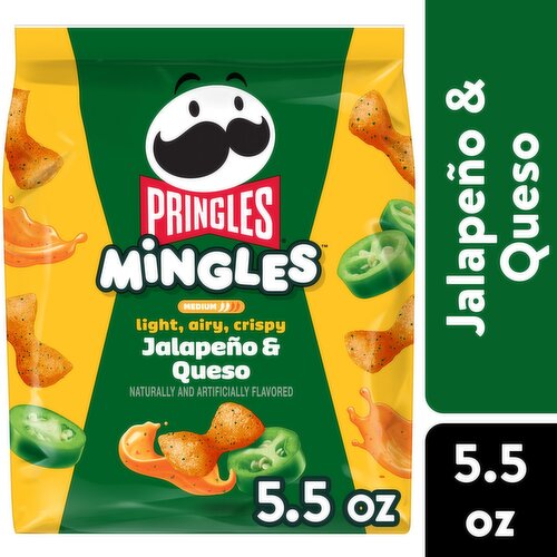 Pringles Mingles Light Airy Crispy Medium Jalapeno and Queso Puffed Snacks