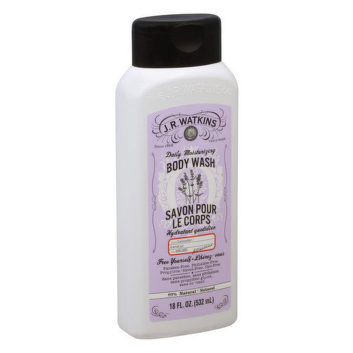 JR Watkins Body Wash, Daily Moisturizing, Lavender