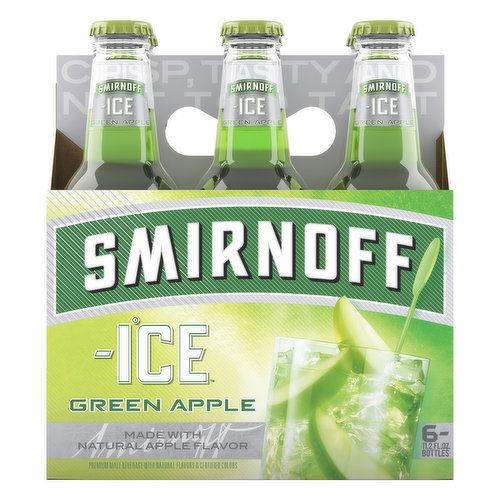 Smirnoff Ice Malt Beverage, Green Apple