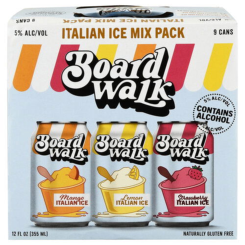 Boardwalk Beer, Mango Italian Ice/Lemon Italian Ice/Strawberry Italian Ice, Italian Ice Mix Pack