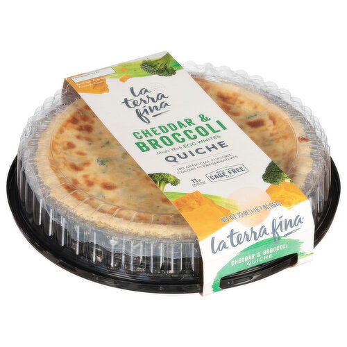 La Terra Fina Cheddar & Broccoli Quiche