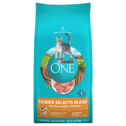 Purina One Cat Food, Tender Selects Blend, with Real Chicken, Adult