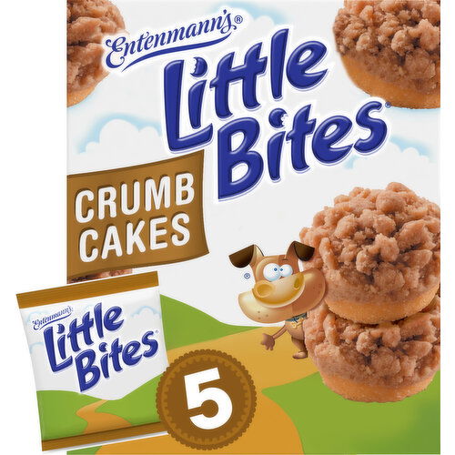Entenmann's Little Bites Crumb Cake Cinnamon & Brown Sugar Mini Muffins, 5 packs, (4 ct each), 8.75 lbs  Case