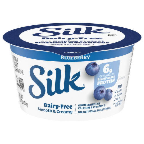 Silk Dairy-Free Soymilk Blueberry Yogurt Alternative
