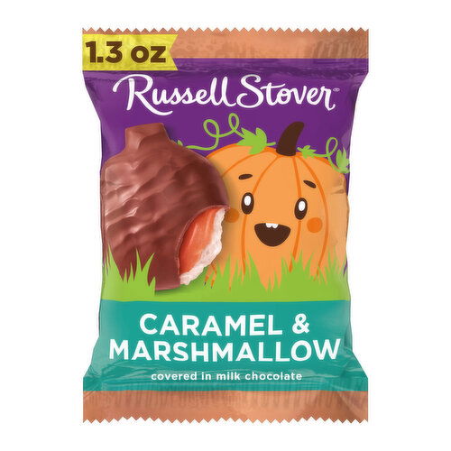 Russell Stover Halloween Pumpkin, Caramel & Marshmallow