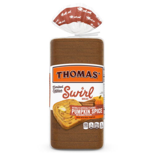 Thomas' Swirl Shelf-Stable Pumpkin Spice Swirl Bread, 16 oz