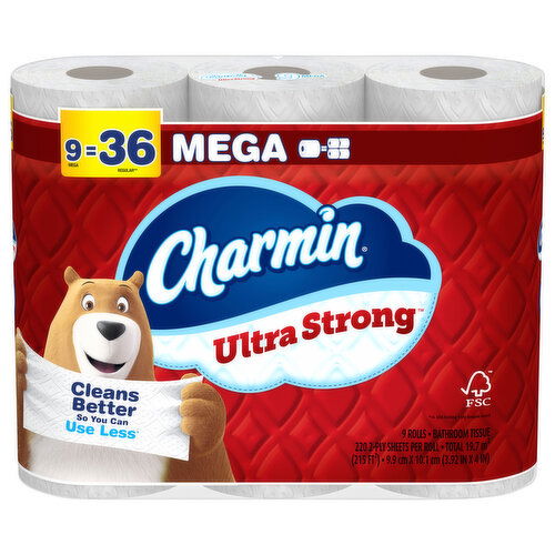Charmin Ultra Strong 2-Ply Unscented Mega Bathroom Tissue