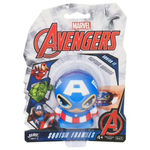 Marvel Avengers Squish Foamies, Captain America, 4+