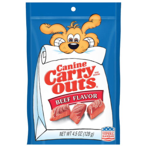 Canine Carry Outs Dog Snacks, Beef Flavor