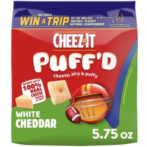 Cheez-It Puff'd Cheesy Baked Snacks, White Cheddar