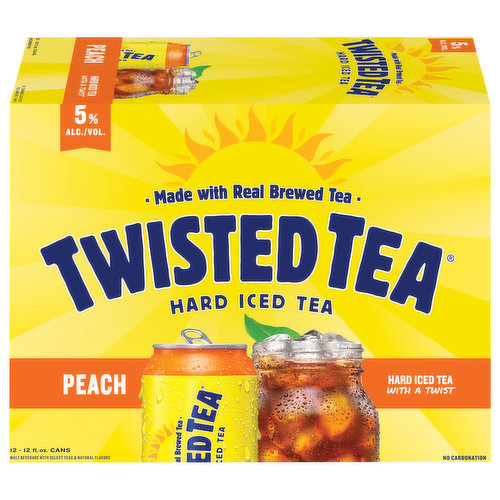 Twisted Tea Hard Peach Tea 12 Can