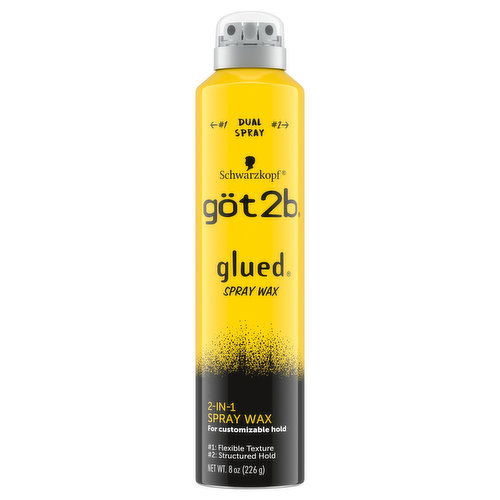 Got2b Glued Spray Wax, 2-In-1