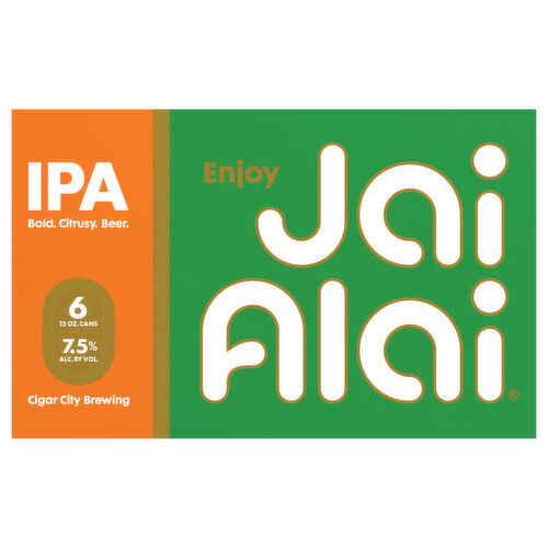 Cigar City Brewing Beer, IPA, Jai Alai