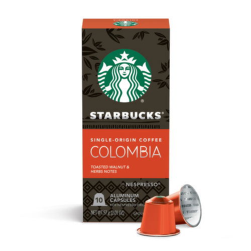 Starbucks by Nespresso Original Line Capsules, Single-Origin Colombia