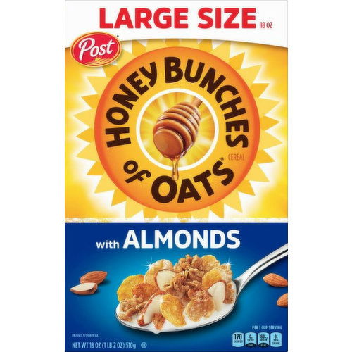 Post Consumer Brands Cereal, with Almonds, Large Size