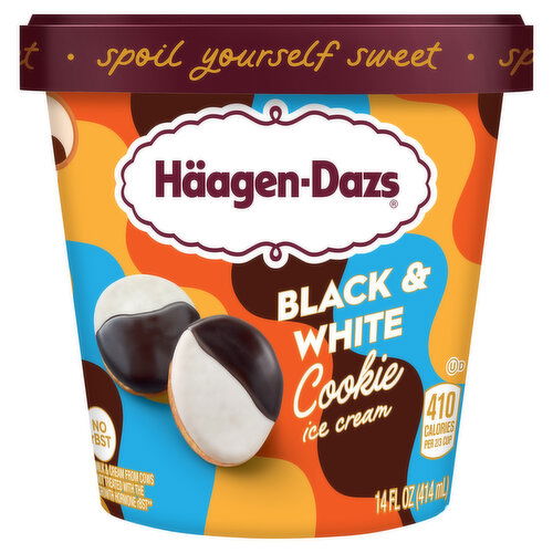 Haagen-Dazs Ice Cream, Black & White Cookie